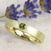 Schmaler Ring aus Gold 585/- mit grünem Turmalin Bild 4