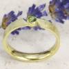 Schmaler Ring aus Gold 585/- mit grünem Turmalin Bild 6