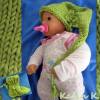 Willkommen Eine Geschenk- Socke und Baby- Zipfelmütze Helloliv gestrickt Bild 1