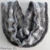 Loop Wollweiß Hellgrau Beige Grau Farbverlauf Rollränder Fantasiemuster gestrickt Wolle Polyacryl Umfang 144 cm Bild 10