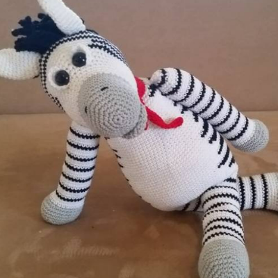 Häkelanleitung - Zacharias Zebra