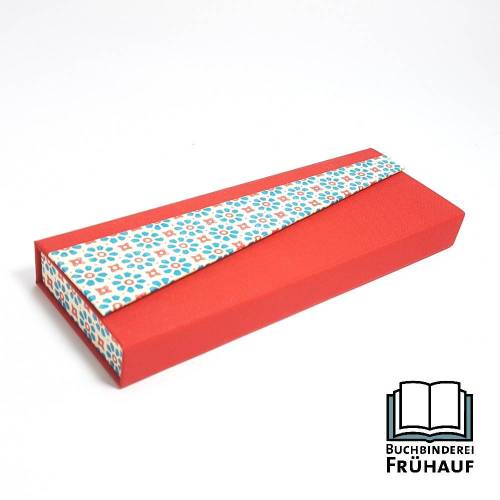 Griffelkasten Stifteetui Stiftemäppchen rot blau