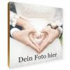 Holzbild "Hochzeitsfoto" personalisiert Geschenk Namen Holzschild, 15x15 cm aufhängen o. hinstellen Geburt Hochzeit Dankeschön Wandbild Bild 5