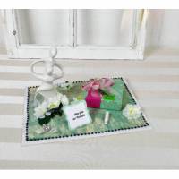 Geldgeschenk Hochzeit, Hochzeitsgeschenk, grün rosa, mit moderner Figur Bild 1
