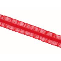elastisches Rüschenband in kirschrot Bild 1