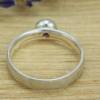 Schmaler Ring aus Silber 925/- mit pinkfarbenem Turmalin Bild 4