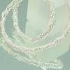 moderne Damen-Halskette gehäkelt - in sich verdreht - aus Silberdraht, Silberdrahtschmuck von bcd manufaktur Bild 3