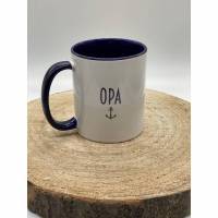 Tasse Oma / Opa mit Anker, personalisierbar inkl. praktischer Geschenkverpackung Bild 2
