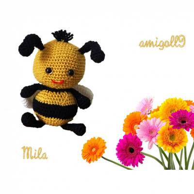 Häkelanleitung für die freche Biene Mila
