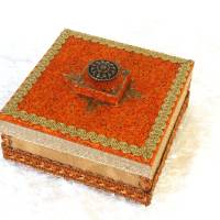 kunst schmuck box indisches design unikat holz schmuckaufbewahrung schmuckkasten boho indisch ethno schmuckschatulle Bild 7