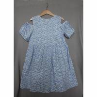 Kleid für Mädchen in Größe 116 (Einzelstück) aus leichtem Bio-Jersey Bild 1