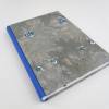 Notizbuch, königsblau grau, A5, 300 Seiten fadengeheftet, handgefertigt Bild 2