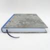 Notizbuch, königsblau grau, A5, 300 Seiten fadengeheftet, handgefertigt Bild 4