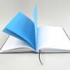 Notizbuch, königsblau grau, A5, 300 Seiten fadengeheftet, handgefertigt Bild 5