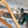 EGGSACTLY Wandbild Huhn mit Spruch Wanddeko auf Holz Leinwand Kunstdruck Landhausstil Shabby Chic Vintage Style kaufen Bild 7