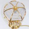 Kristall Tischlampe Leuchte 41 cm Jugendstil Glasstäbe Perlen funkelnd schön elegant vintage Messing upcycling Bild 4