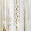 Kristall Tischlampe Leuchte 41 cm Jugendstil Glasstäbe Perlen funkelnd schön elegant vintage Messing upcycling Bild 8