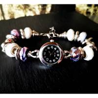 Armbanduhr, Uhr, Damenuhr, Module, Beads, Damenuhr, silber Bild 1