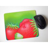 Kunztpad - Mousepad "Erdbeerfrosch", Mauspad, Geschenk Büro, Geschenk Arbeitskollege, Froschkönig, Geschenk Arbeitsplatzwitziges Mousepad, Bild 1