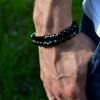 Set Armband aus Edelsteinen Onyx Hämatit und Achat, Elastisches Armband, 8 mm Bild 7