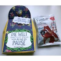 Geburtstagsgruß: Faltbox mit selbstschließendem Verschluss und Badesalz "Wärme und Geborgenheit" von Dresdner Essenz Bild 1