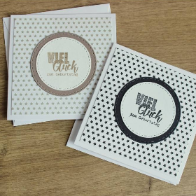 Geburtstagskarte, Glückwunschkarte "Viel Glück" aus der Manufaktur Karla