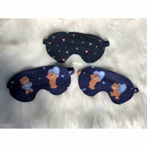 Schlafmaske; Schlafbrille; Bären; mit Motiv