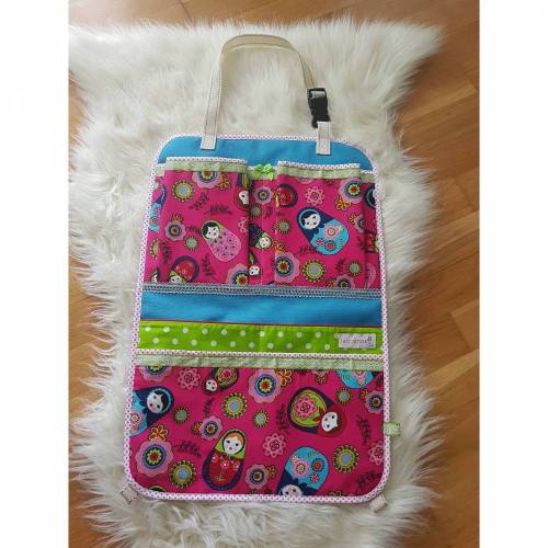 Autoutensilo Organizer Aufbewahrung mit praktischen Fächern Mädchen Baby Kinder  Motiv Matrjoschka