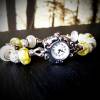Armbanduhr, Uhr, Damenuhr, Modulperlen, Perlenuhr, Betteluhr,  BU30 Bild 3