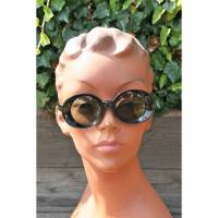 Vintage Sonnenbrille schwarz 40er Jahre Bild 1
