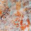 Acrylbild mit leichter Struktur auf Künstlerpapier/ungerahmt. Abstrakte Malerei in den Farben Orange und Nougat, Wandbild, Kunst für die Wand Bild 6