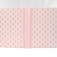 Notizbuch, rosa weiß, Wellen Linien Muster, DIN A5, 150 Blatt, handgefertigt Bild 2