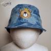 Baby Kinder coole Sonnenkappe Mütze, aus Jeansjersey im Batiklook, für Kopfumfang 42-44, mit Bärenprinz! Bild 4