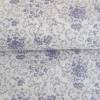Baumwolle Baumwollstoff Popeline Blumen Blümchen Ranken  ecru'-flieder Oeko-Tex Standard 100(1m/8 ,-€)