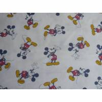 12,70 EUR/m  Baumwolle Mickey Mouse auf weiß Lizenzstoff Disney Bild 1