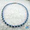 Wechsel-schmuck Magnet Glas-Perlen Collier blau  Statement-Kette  ART 3693 Bild 2