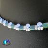 Wechsel-schmuck Magnet Glas-Perlen Collier blau  Statement-Kette  ART 3693 Bild 8