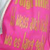 Witziger Turnbeutel Plott ' Folgt mir ich weiss auch nicht wo es langgeht' Pink Rucksack Tasche Beutel Bild 2