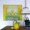 Zitronenpyramide, Original auf Leinwand, Zitronen, Bild für Küche, Zitronenbild, Stilleben, Gemälde, Bild mit Früchten, Bild mit Zitronen Bild 2