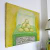 Zitronenpyramide, Original auf Leinwand, Zitronen, Bild für Küche, Zitronenbild, Stilleben, Gemälde, Bild mit Früchten, Bild mit Zitronen Bild 3