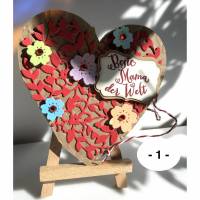 „Blühendes Herz“ – Teegeschenkkarte zum Muttertag: Bloomin‘ Heart - Auswahl 2 Bild 1