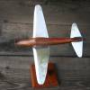 Vintage Flugzeugmodell Holz Aluminium 40 Jahre Bild 2