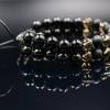 Herren Edelstein Doppel-Armband Onyx Achat und Rauchquarz mit Knotenverschluss, Makramee Armband, 8 mm Bild 5