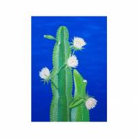 Kaktusfrosch Leinwanddruck, Kaktus, Kaktus Bild, Kakteen, Sukkulenten, witziges Bild, Bild als Geschenk, Frosch, Froschbild, Kinderzimmer Bild 1