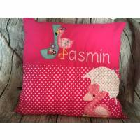 Kissenbezug für 50x50 cm Kissen, Flamingo, freie Farbwahl ☆ Bild 1