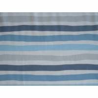 13,10 EUR/m Jersey Baumwolle Stripes / Streifen  hellbla blau grau weiß Bild 1