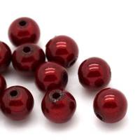 10 Miracleperlen, Perlen ,6 oder 8 mm,rot, Zauberperlen, Schmuckperlen Bild 1