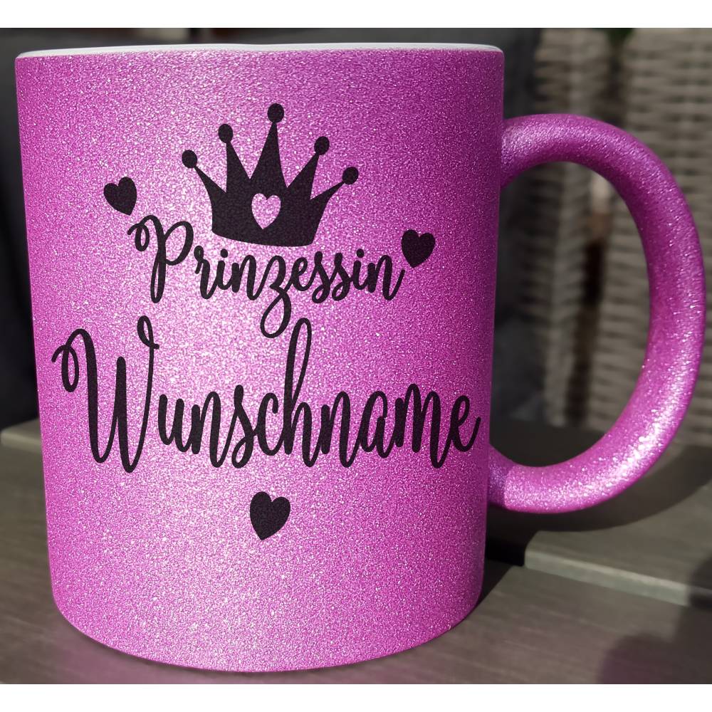 Prinzessin Tasse mit Name Personalisiert, Mädchen Geschenk
