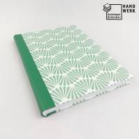 Notizbuch, Japan Muster, mint grün, A5, handgefertigt, 100 Blatt Bild 1