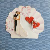 Glückwunschkarte zur Hochzeit mit Brautpaar, Hochzeitskarte,  Grußkarte, Geldgeschenk Bild 5